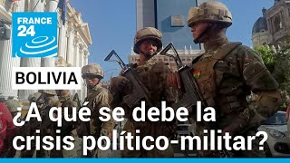 ¿Qué hay detrás del intento de golpe de Estado en Bolivia [upl. by Giarg]