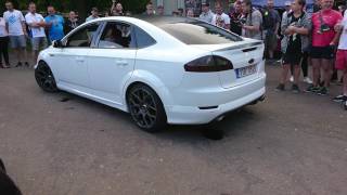 Ford mondeo mk4 25T exhaust sounds with injections from Focus RS [upl. by Botnick]