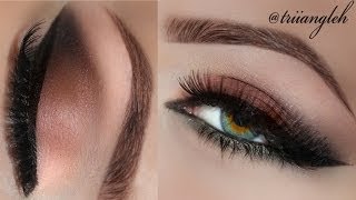 brownish smokey eye tutorial with a touch of green using Anastasia Beverly Hills Lavish palette [upl. by Rimaj]