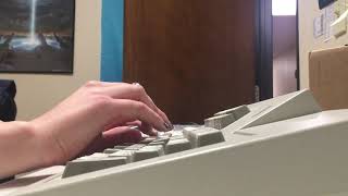 IBM Model M 122  Typing Demonstration [upl. by Artenak791]