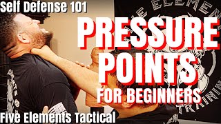 SELF DEFENSE PRESSURE POINTS FOR BEGINNERS  SELF DEFENSE 101  Five Elements Tactical [upl. by Enelrahc]