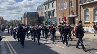 Changing the Guard Windsor  2552024 Band of the Brigade of Gurkhas [upl. by Yurik490]