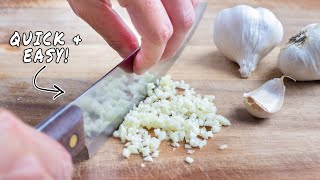 The BEST Way to Peel amp Mince Garlic [upl. by Manon]