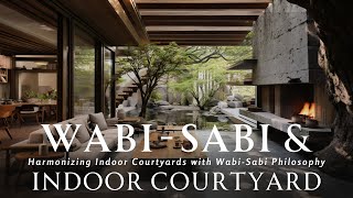 WABI SABI Philosophy amp Indoor Courtyards Harmony  Embracing Serenity amp Nature Inspired Living [upl. by Ainedrag]