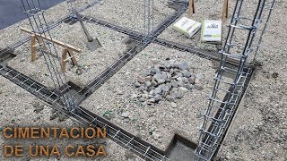 ¿COMO CONSTRUIR LOS CIMIENTOS DE UNA CASA EXPLICADO PASO A PASO  CONSTRUCCIÓN  ALBAÑILERIA [upl. by Ycniuq]