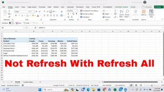 How to Have a Pivot Table Not Refresh When Clicking Refresh All in Microsoft Excel msexcel howto [upl. by Yusuk]