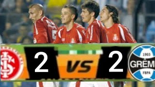 Grenal histórico  Internacional 2 x 2 Grêmio Melhores Momentos Sul americana 2008 [upl. by Nosam]