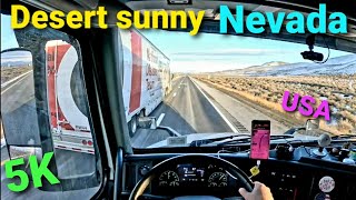 POV TRUCK DRIVING USA 5K DESERT SUNNY NEVADA povdrive [upl. by Nerraj]