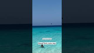 Grand turk beach Crystal clear water at governors beach Taxi was 6person from cruise port [upl. by Adia]