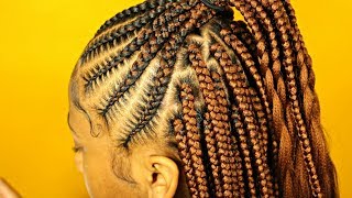 Stitch Braids x Goddess Box Braids [upl. by Aphrodite496]