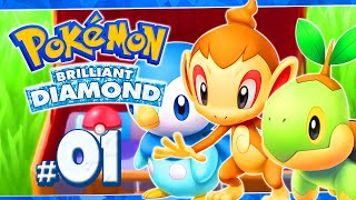 Pokemon Brilliant Diamond Part 1 THE SINNOH REMAKE Gameplay Walkthrough [upl. by Stanislas]