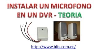 Instalar Parlantes y Microfono en un DVR [upl. by Oberg287]