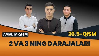 265 2 va 3 ning darajalari Amaliy qism [upl. by Dranyam306]