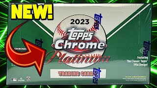 NEW RELEASE 2023 TOPPS CHROME PLATINUM ANNIVERSARY HOBBY BOX BASEBALL CARDS [upl. by Harat]