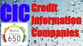 CREDIT INFORMATION COMPANIES in Tamil JAIIB CICs Cibil Equifax Crif highmark Experien [upl. by Greenes]