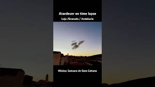 Atardecer en time lapse en loja granada andalucia [upl. by Annavas384]