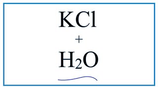 Equation for Potassium Chloride Dissolving in Water  KCl  H2O [upl. by Sisi]