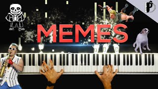 MEME SONGS ON PIANO [upl. by Sihun]