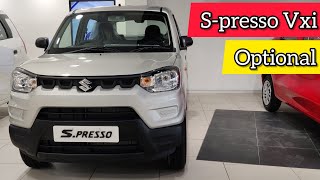 2022 S presso Vxi O Detailed Review in Hindi  Interior Exterior Price amp All [upl. by Rodman]