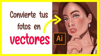 Cómo VECTORIZAR una IMAGEN en ILLUSTRATOR con MOUSE  FÁCIL y RÁPIDO 😈 [upl. by Bennett]