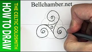 How To Draw Celtic Patterns 182  Triskele of Amfreville  2 of 3 [upl. by Ringsmuth126]