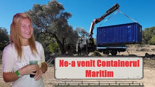 Container maritim noua achizitie pe terenul nostru off grid Spania [upl. by Ranite729]