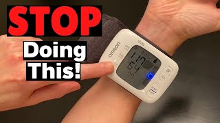 The Proper Way How To Use A Wrist Blood Pressure Cuff amp Monitor  Omron Wrist Monitor [upl. by Nylissej]