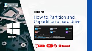 How to Partition and unpartition Disk Drive on your PC [upl. by Novel625]