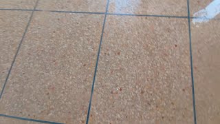 Leveling and Polishing Terrazzo The Second Stage of Terrazzo Finishing [upl. by Irrabaj]