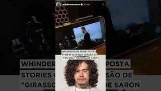 Whindersson Nunes posta vídeo ouvindo Rosa de Saronrosadesaron whinderssonnunes [upl. by Jandel919]