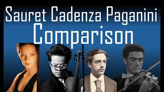 Paganini SHOWDOWN 🎻 ft Hirschhorn Hahn Chua Kim amp more Sauret Cadenza  Paganini Concerto 1 [upl. by Yesnel]