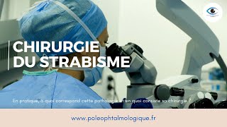 Chirurgie du strabisme Pole Ophtalmologique [upl. by Ehling335]