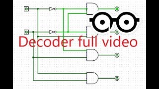 Logisim  Decoder full video tutorial [upl. by Lynnworth]