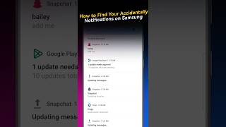 How to Find Your Accidentally Cleared Notifications on Samsung [upl. by Vinaya]