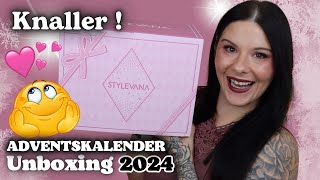 Endlich 🤩 Stylevana Adventskalender 2024 Unboxing 25 Türchen [upl. by Aikyt]