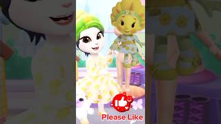 Fifi and the Flowertots vs My talking Angela 2 New Update shorts cartoon angela2 [upl. by Ffoeg]