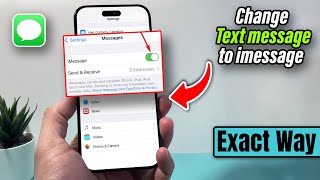 How to change text message to imessage  Full Guide [upl. by Wilma]