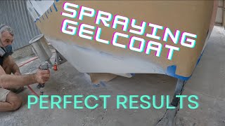 How to Spray Gelcoat amp Sand it Flat  Smooth  Haines Hunter 600R [upl. by Nalyt]