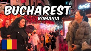 🇷🇴 BUCHAREST NIGHTLIFE DISTRICT ROMANIA 2024 WALKING TOUR [upl. by Lotti]