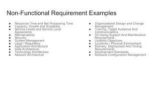 Functional and Non Functional Requirements [upl. by Notreb]