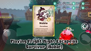 Playing Fright Night Escape as Survivor Noble  Eggy Party [upl. by Giffy]