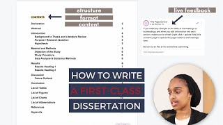 How To Write A FirstClass Dissertation in 4 WEEKS  INCLUDING EDITABLE TEMPLATE [upl. by Eanel757]