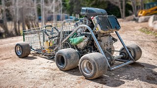 125 HP Shopping Kart Build And Test Raw Time Lapse [upl. by Anitaf73]