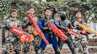 LTT Game Nerf War  Winter Warriors SEAL X Nerf Guns Fight Bandits Rocket Man Shooter [upl. by Alinna]