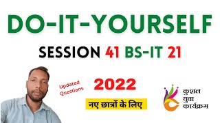 DOITYOURSELF SESSION 41  BSCIT SESSION 21 HINDI [upl. by Eyaf]