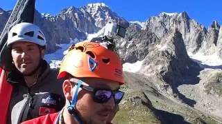 Ferrata rifugio Monzino  Monte Bianco 2016 [upl. by Idmann600]