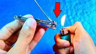 How To Sharpen nail cutter in 10 secondFew people know this technique [upl. by Htebarual]