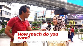 quot💸 How much do you earn  How much can you save in a month  Street interview  HOKL [upl. by Esinek]