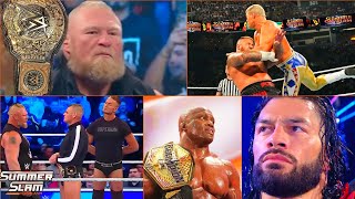 Ye KYa tha 🤯 Baba Brock returns amp attacks Gunther  Bobby lashley leaving  Roman WWE SummerSlam [upl. by Arick]