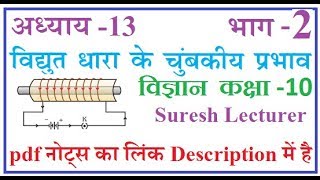 Chapter 13 10th Class Science Magnetic Effects of Current विद्युत धारा के चुम्बकीय प्रभाव भाग 2 [upl. by Benco777]